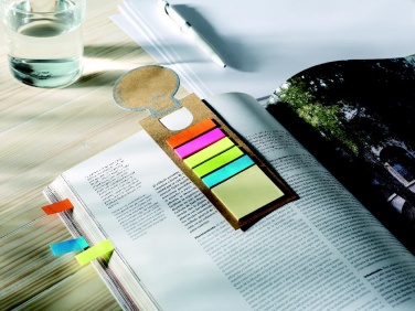 Logotrade promotional giveaway image of: Bookmark with sticky memo pad