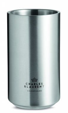 Logo trade advertising products image of: Stainless steel bottle cooler