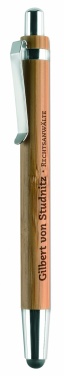 Logotrade business gift image of: Ball pen in ABS and bamboo