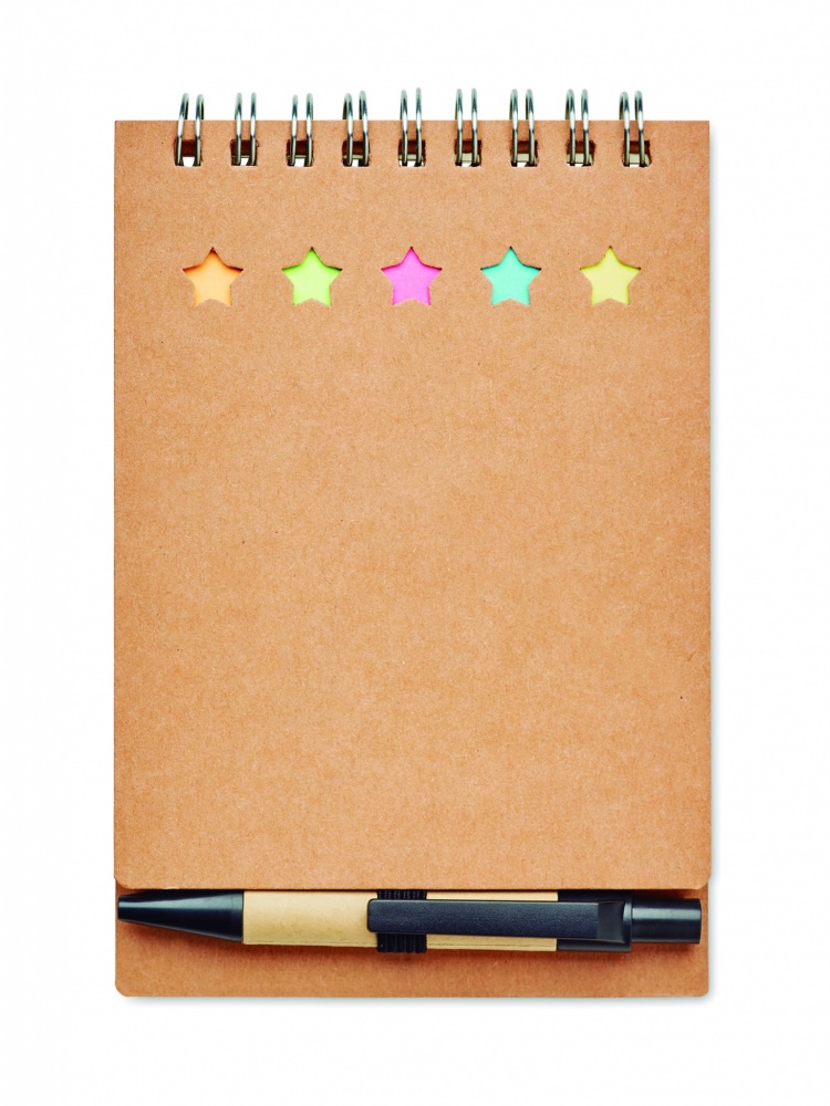 Logo trade promotional gifts image of: Notepad with pen and memo pad