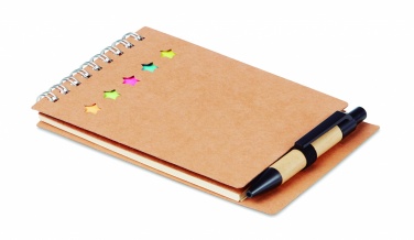 Logo trade promotional giveaways picture of: Notepad with pen and memo pad