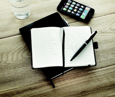 Logo trade advertising product photo of: A5 notebook with pen 72 lined
