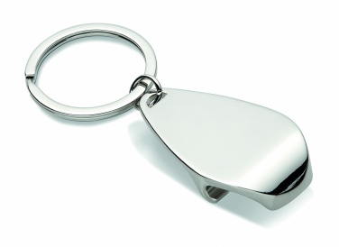 Logo trade promotional product photo of: Bottle opener key ring Tornio