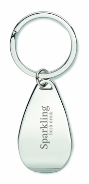 Logotrade corporate gift image of: Bottle opener key ring Tornio