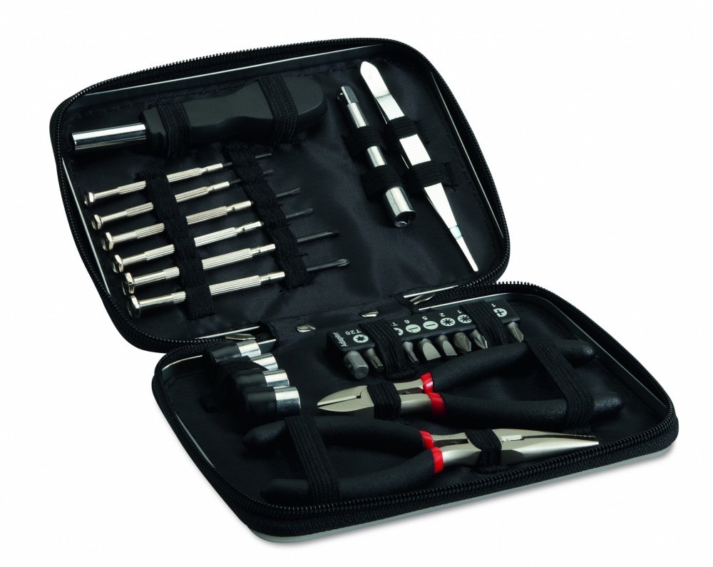 Logotrade promotional merchandise image of: 26 pcs tool in aluminium case