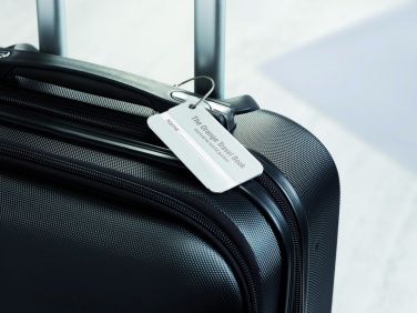 Logo trade promotional product photo of: Aluminium luggage tag
