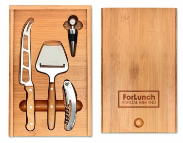 Logo trade promotional gifts picture of: Cheese and wine set