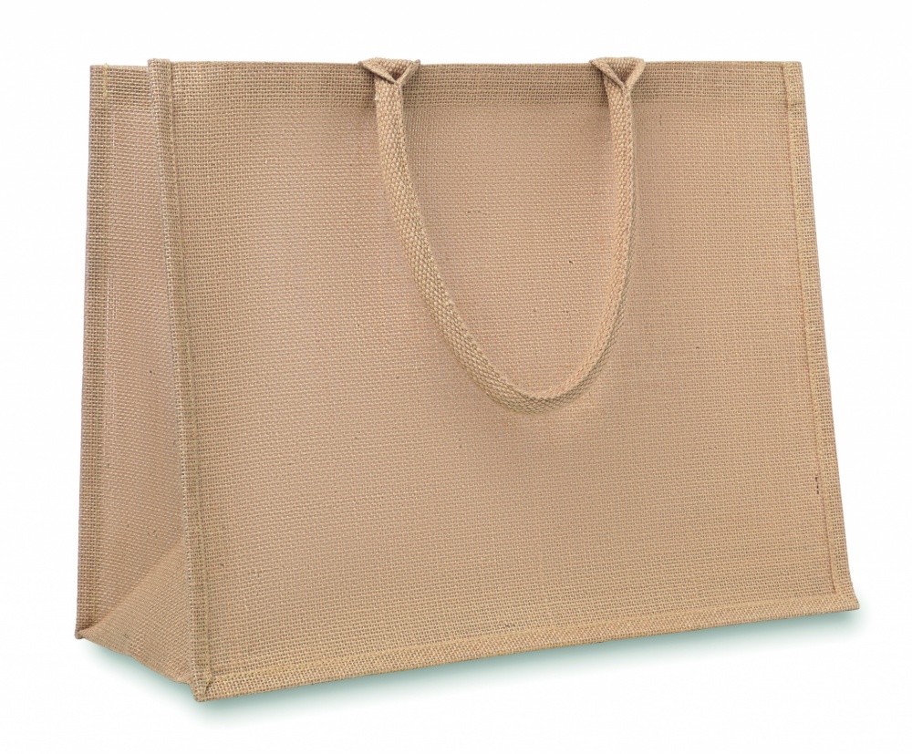 Logo trade promotional gift photo of: Jute shopping bag