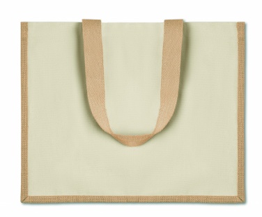 Logo trade promotional merchandise image of: Jute and canvas shopping bag