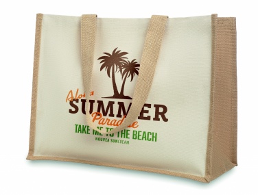 Logotrade advertising product image of: Jute and canvas shopping bag