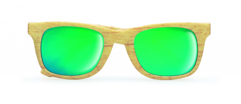 Logotrade promotional item picture of: Wooden look sunglasses MAARDU