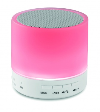 Logotrade promotional giveaway picture of: Round wireless speaker LED