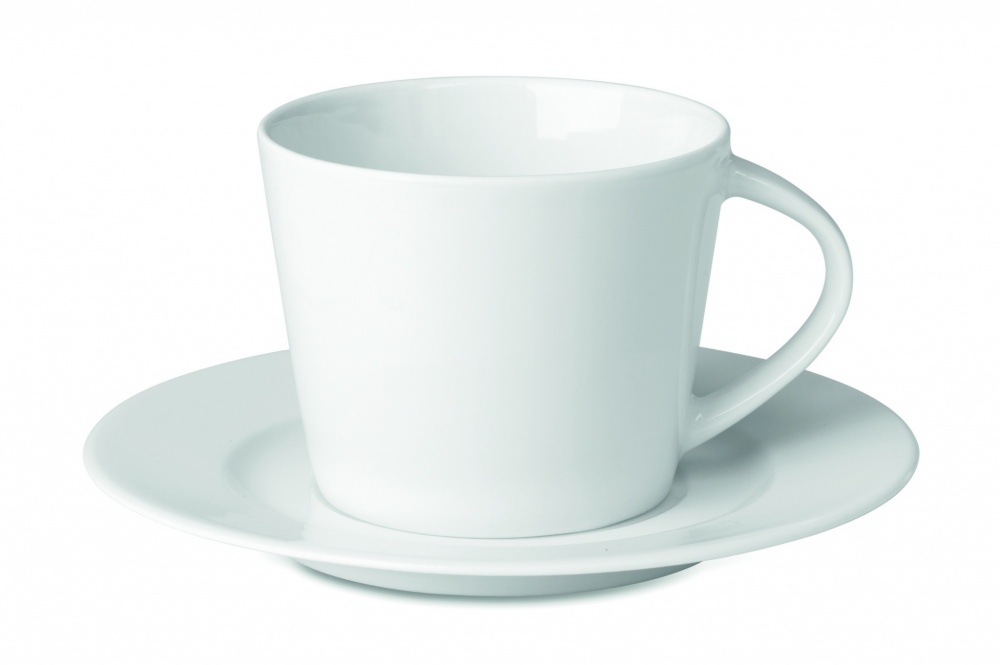 Logo trade promotional gifts picture of: Cappuccino cup and saucer