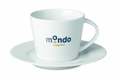 Logo trade promotional product photo of: Cappuccino cup and saucer