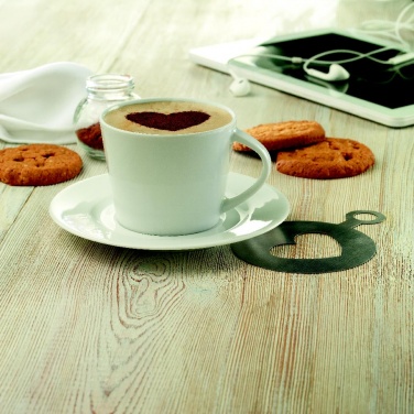 Logo trade promotional merchandise photo of: Cappuccino cup and saucer