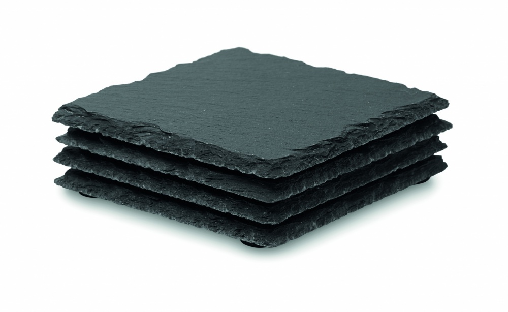 Logotrade promotional merchandise picture of: Slate coasters with EVA bottom