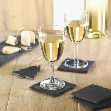 Logotrade promotional product image of: Slate coasters with EVA bottom