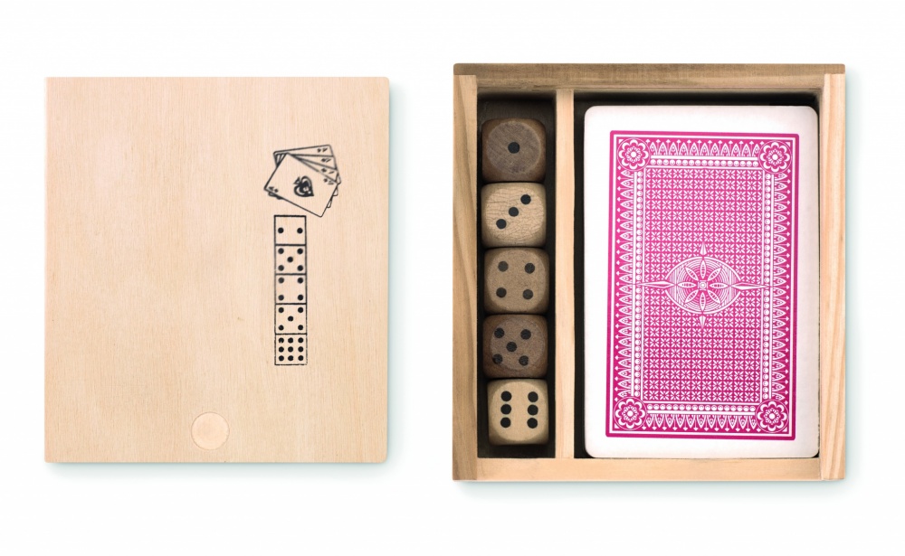Logo trade corporate gifts picture of: Cards and dices in box