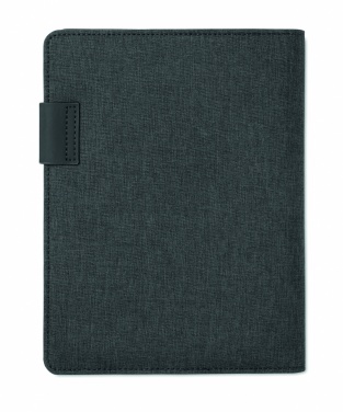 Logo trade promotional items image of: A5 folder with power bank