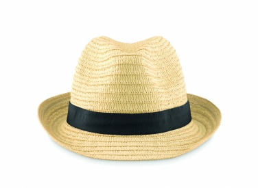 Logo trade business gift photo of: Paper straw hat