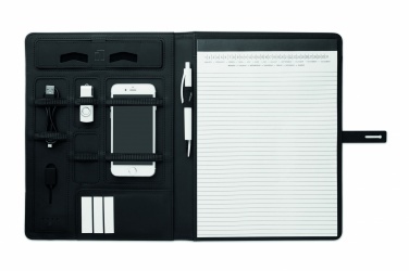 Logo trade promotional giveaway photo of: A4 folder w/wireless charger5W