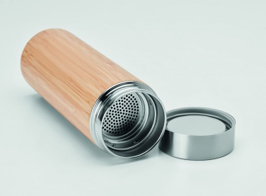 Logotrade corporate gift picture of: Double wall bamboo flask 400ml