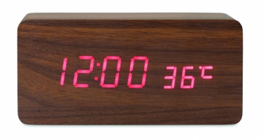 Logotrade promotional merchandise picture of: LED clock/5W wireless charger