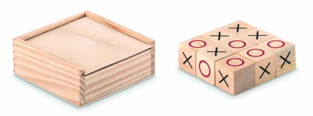 Logotrade advertising products photo of: Wooden tic tac toe