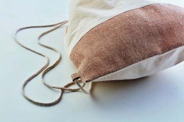 Logotrade promotional gift picture of: Drawstring bag w/ jute details