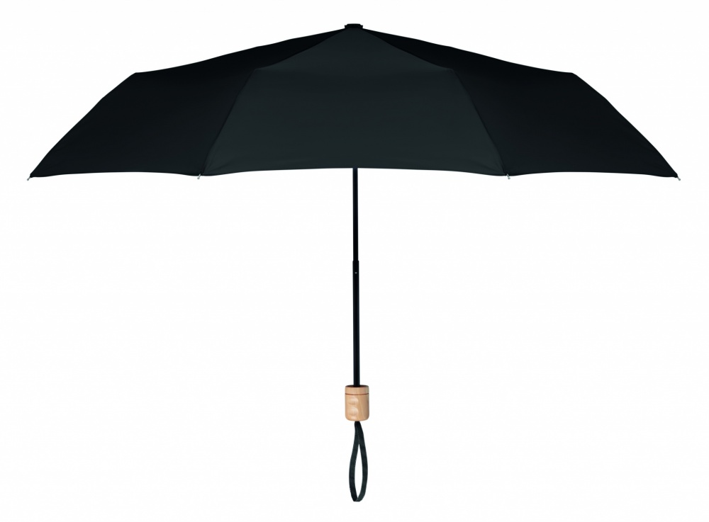 Logo trade promotional merchandise photo of: 21 inch RPET foldable umbrella
