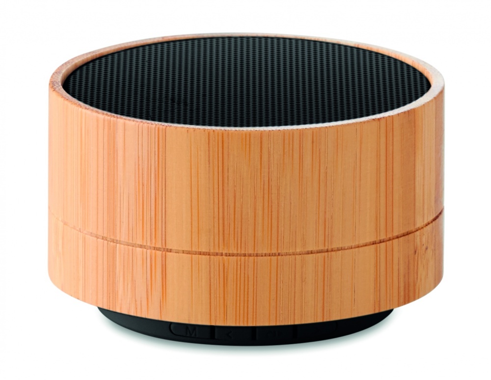 Logo trade promotional product photo of: 3W Bamboo wireless speaker
