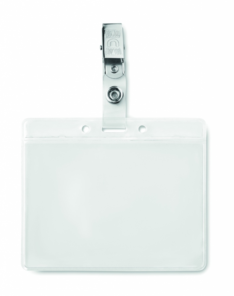 Logo trade promotional merchandise image of: PVC badge holder