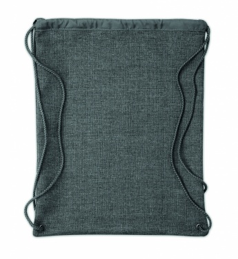 Logo trade advertising product photo of: 1200D heathered drawstring bag