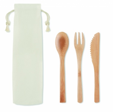 Logo trade corporate gift photo of: Bamboo cutlery set