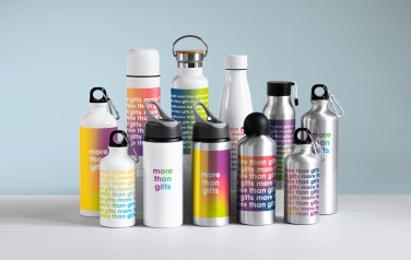 Logo trade promotional gifts image of: 400 ml aluminium bottle