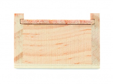 Logo trade promotional giveaways picture of: Stationery set in wooden box