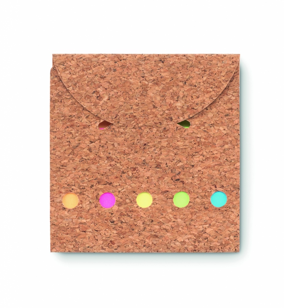 Logotrade business gifts photo of: Cork sticky note memo pad