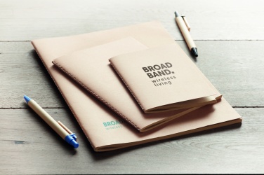 Logo trade promotional gifts image of: A6 recycled notebook 80 plain