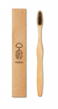 Logotrade promotional gift picture of: Bamboo toothbrush in Kraft box