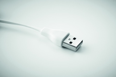 Logo trade corporate gift photo of: Bamboo 3-in-1 cable