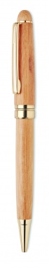 Logo trade promotional item photo of: Bamboo twist-action ballpoint pen in a box