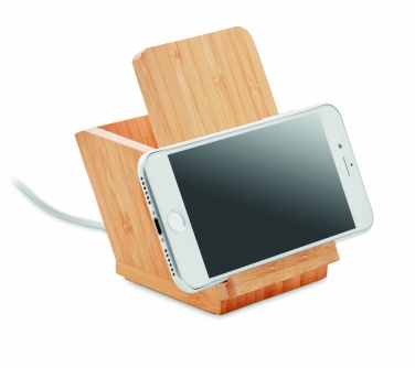 Logotrade promotional merchandise image of: Wireless charger pen holder 5W BAICOI