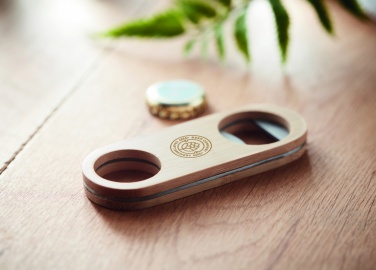 Logotrade corporate gift picture of: Oval Bamboo bottle opener VALBAMPER