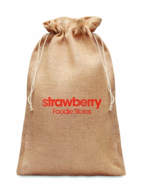 Logotrade promotional products photo of: Large jute gift bag 30x47 cm