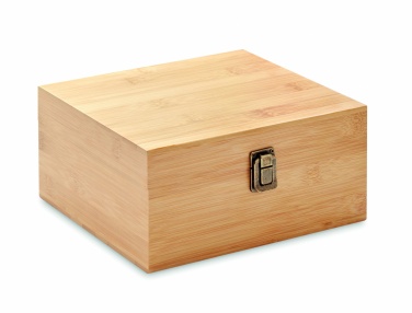 Logo trade promotional items picture of: Whisky set in bamboo box