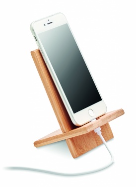 Logotrade corporate gifts photo of: Bamboo phone stand/ holder WHIPPY