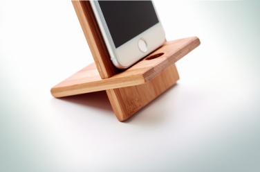 Logotrade promotional giveaways photo of: Bamboo phone stand/ holder WHIPPY
