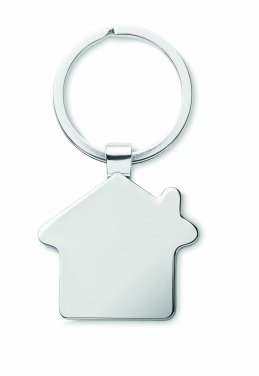 Logo trade corporate gift photo of: House key ring metal bamboo NORDIC