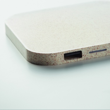 Logo trade promotional giveaways image of: Hub charger wheat straw/ABS 5W