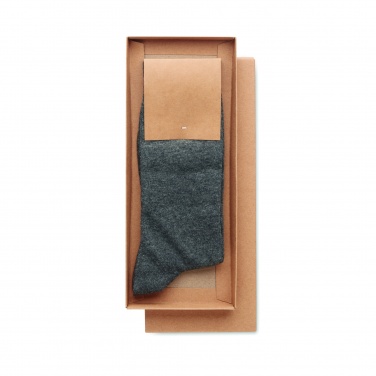 Logo trade corporate gift photo of: Pair of socks in gift box M